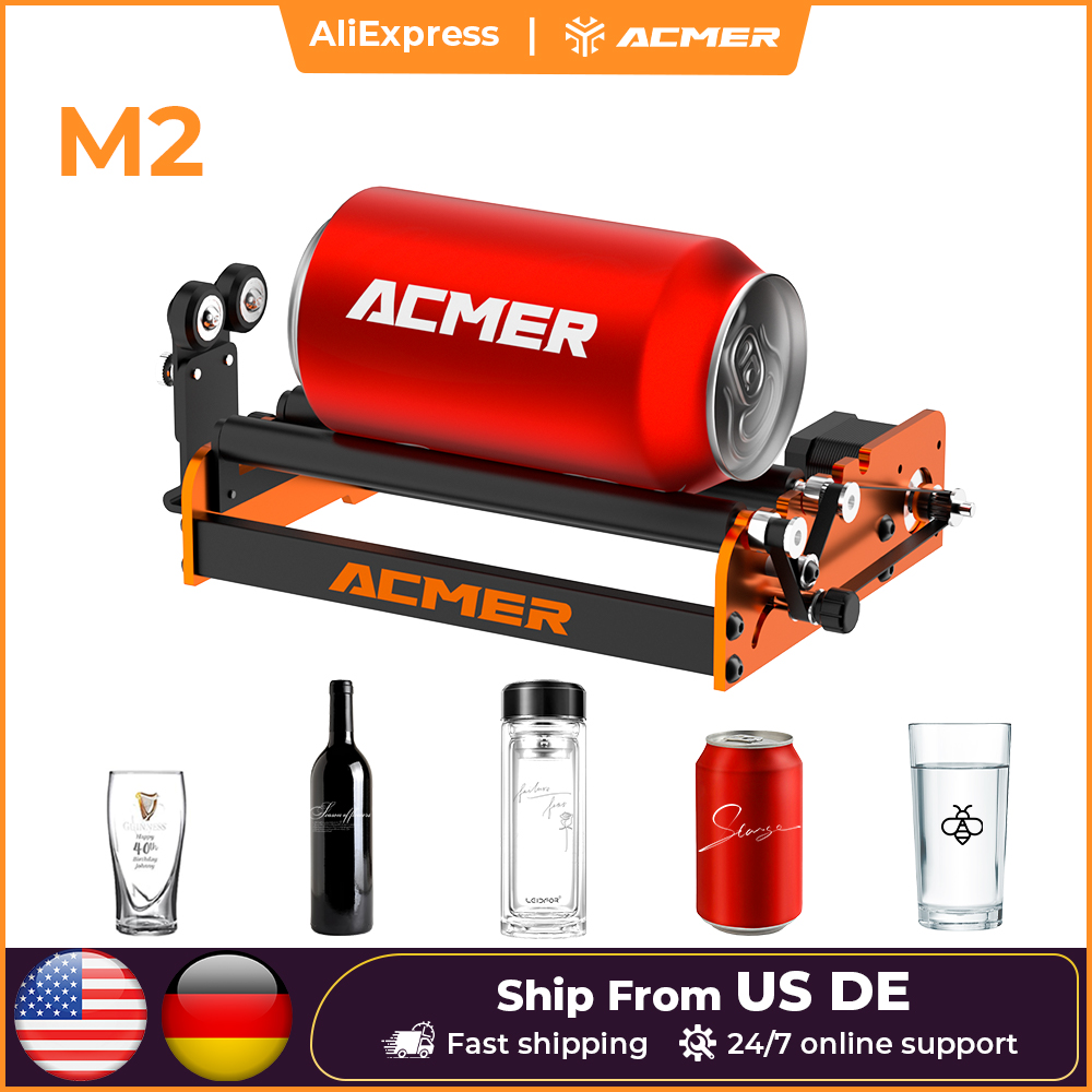 Air Assist Pump Laser - Rodillo rotativo láser ACMER M2, grabador