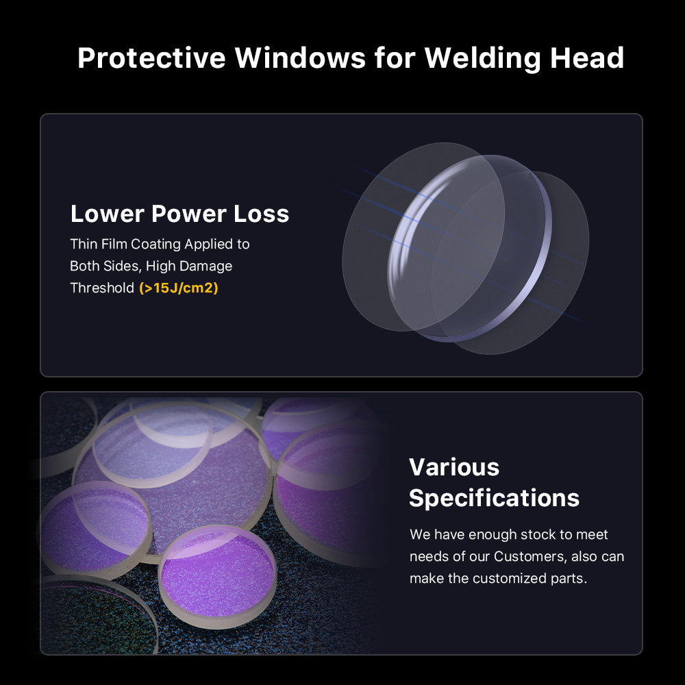 1/10/50/100 Uds ventanas prote - Industrial Laser Head reseña y precio