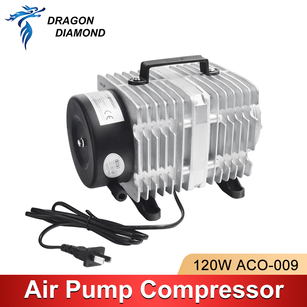 Compresor de aire de 120W, bom - Air Assist Pump Laser reseña y precio