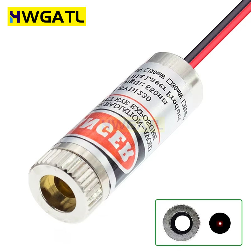 650nm 5mW punto rojo/línea/mód - Industrial Laser Head reseña y precio