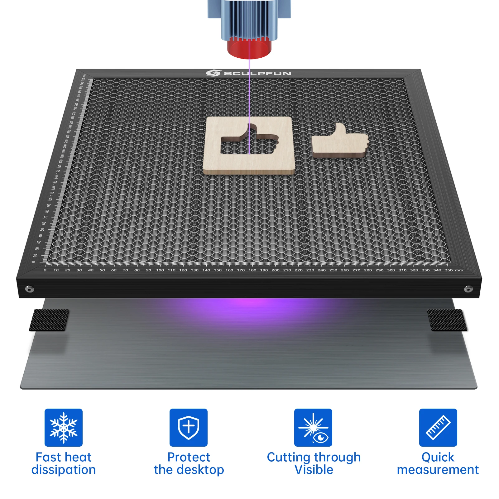 Cama de trabajo con grabador l - Honeycomb Laser Bed reseña y precio