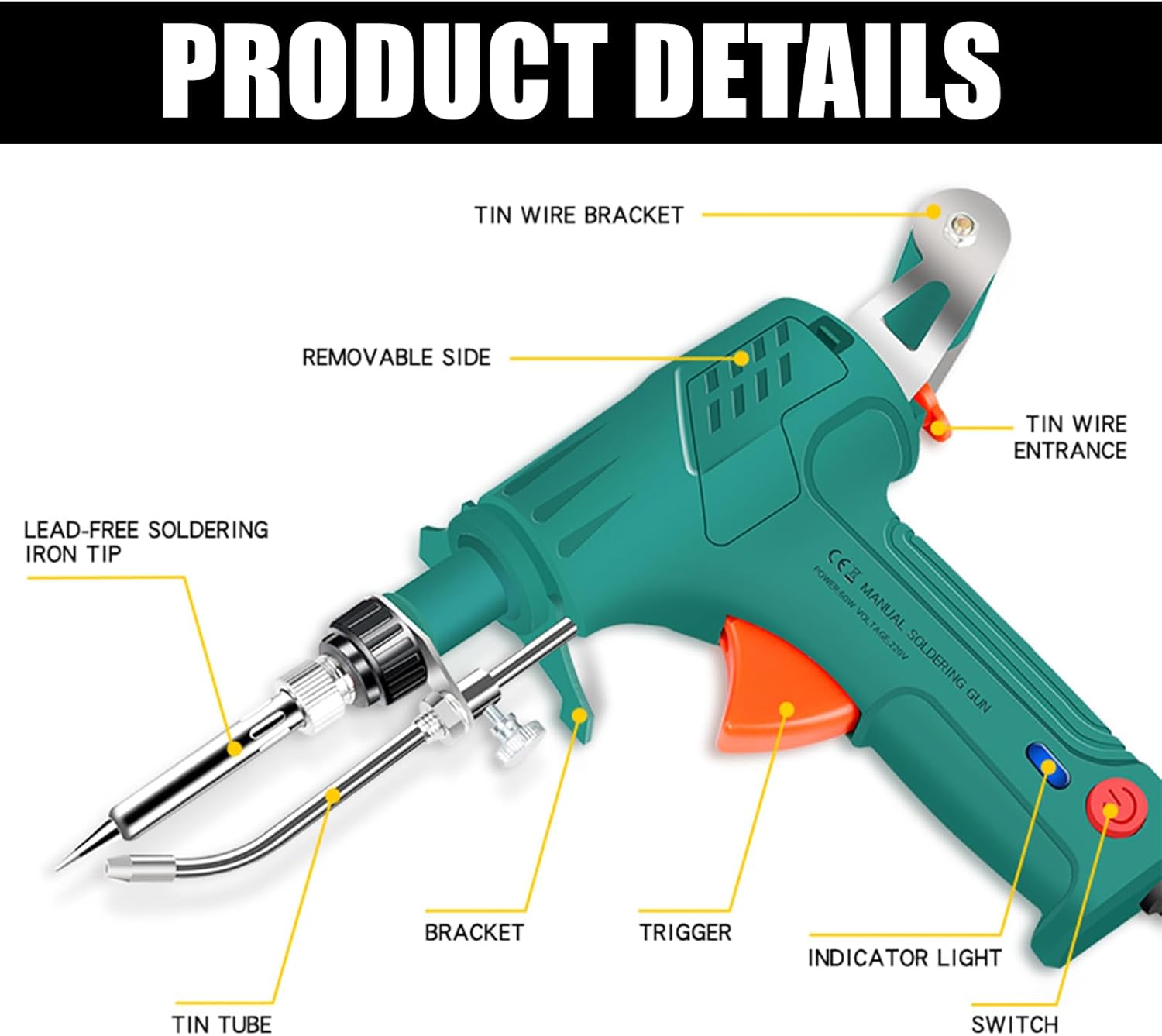 Soldador Eléctrico de 60W 110V - Industrial Laser Welding Tool reseña y precio