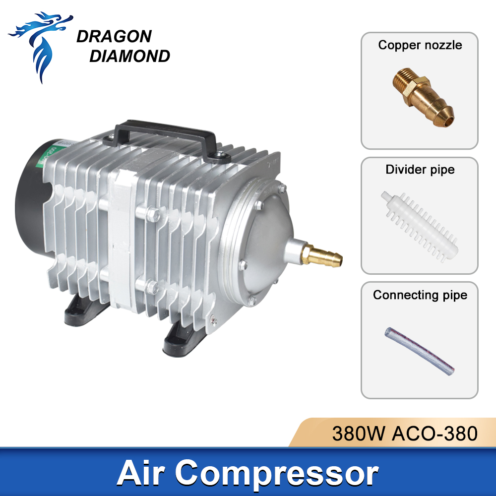 Compresor de aire 380W 220V 28 - Air Assist Pump Laser reseña y precio